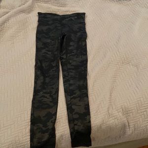 Spanx, camouflage, grey and black, size small, leggings